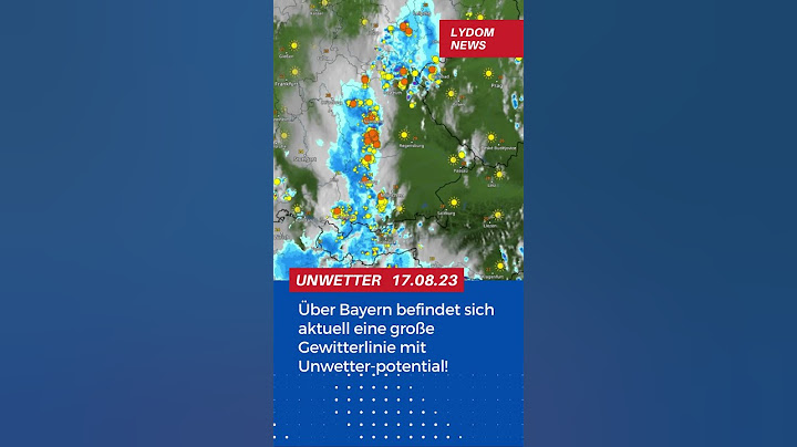 ACHTUNG! Aktuell Starke Gewitter über Bayern⚡