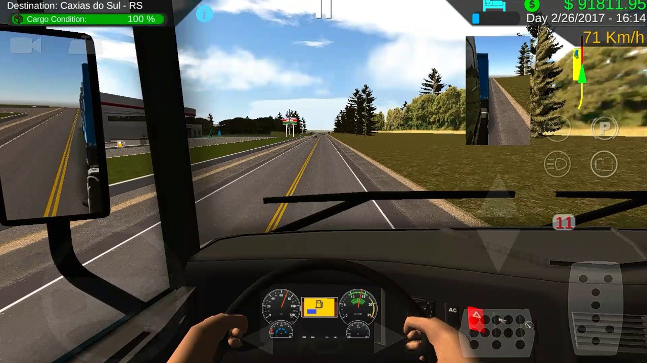 運転ゲーム 大型トレーラー安全運転でgo Heavy Track Simulator その1 Youtube