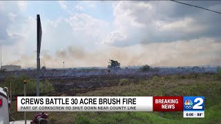 Firefighters work to contain brush fire off Corkscrew Road by NBC2 News 66 views 2 hours ago 1 minute, 23 seconds