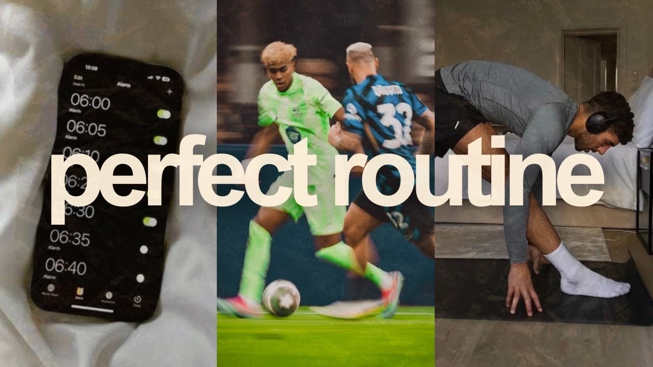 footballers, do this morning routine before school - YouTube