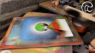 Pyramid Tutorial - Spray Paint Art by René Schell (German)