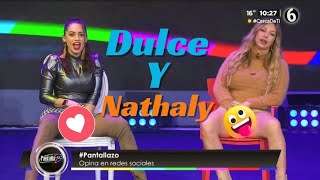 Dulce García y Nathaly Gómez, Pantallazo, Multimedios, Canal 6