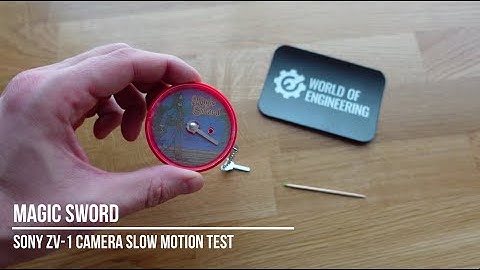 Magic Sword - Slow motion 250, 500, and 1000 fps - Sony ZV-1 Camera Test