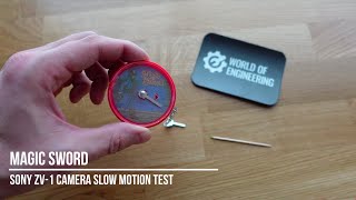 Magic Sword - Slow motion 250, 500, and 1000 fps - Sony ZV-1 Camera Test