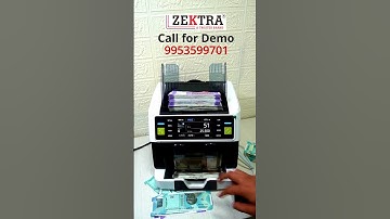 Mix note counting machine -Zektra Cis Dual Master Pro | Best Multi Currency Counter |