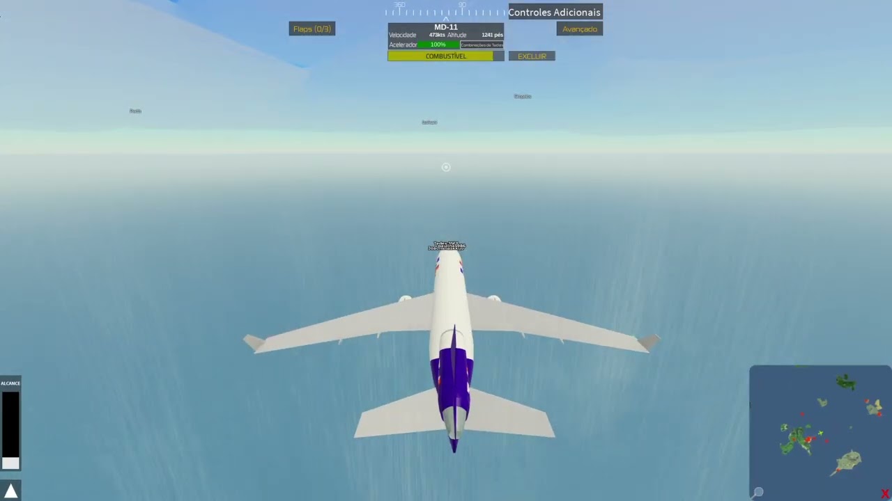 Decolagem e pouso com md11 da fedex