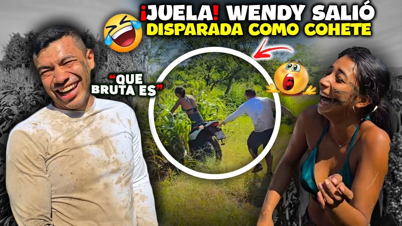😂 DIVERTIDISIMO! casi llora Wendy ¡AUXILIÓ NO PUEDO DETENER LA MOTO! *que susto nos dio* 😱