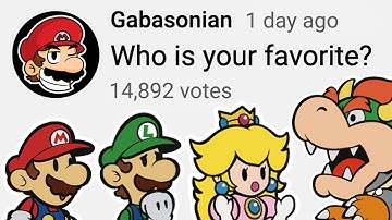 Who’s Your Favorite Paper Mario Character?