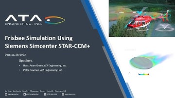 Frisbee Simulation Using Siemens Simcenter STAR-CCM+