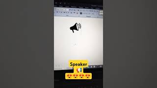 Speaker📢 symbol in ls word#msword #viralvideo #shortcutkeys
