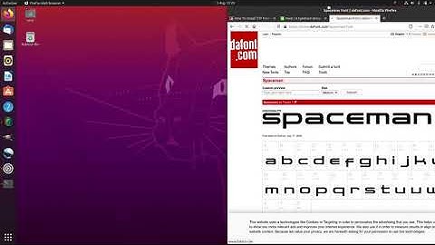 Installing fonts on Ubuntu 20.04 to use with GIMP