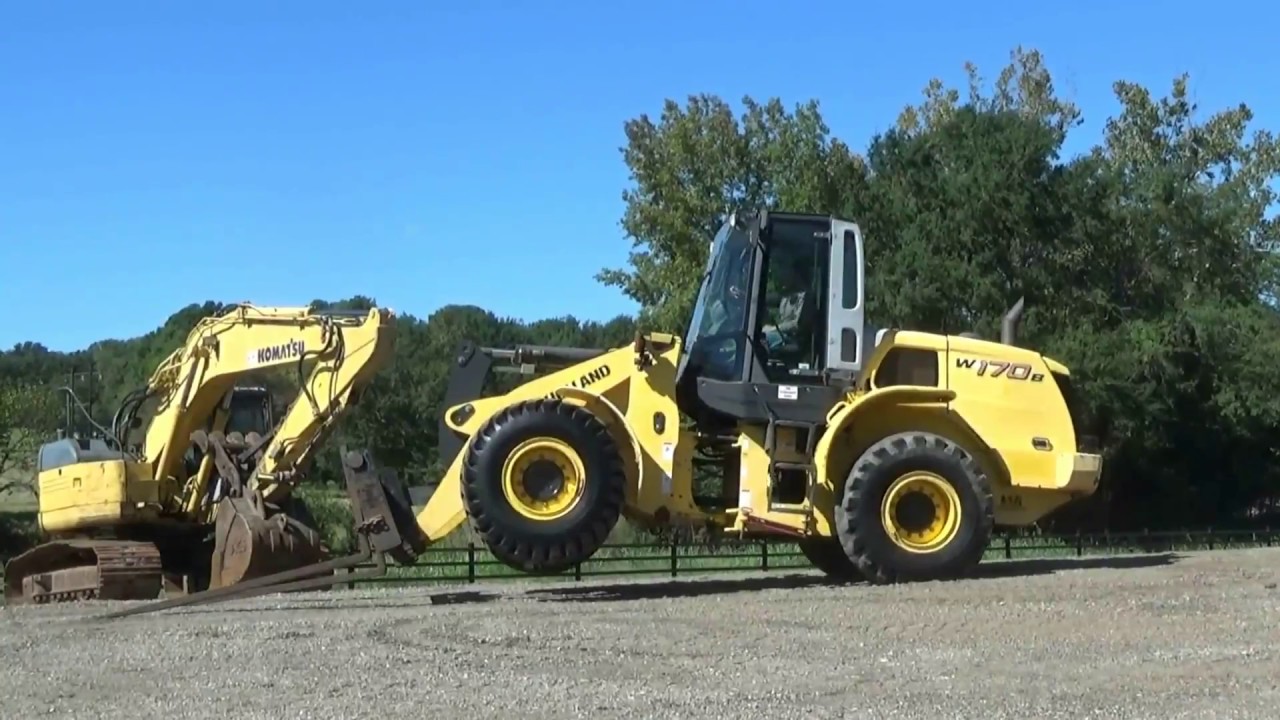 2007 New Holland W170B Wheel Loader YouTube