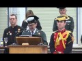 El director preside el acto de despedida  del coronel del colegio de guardias jvenes