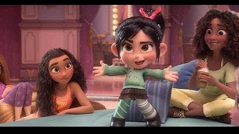 プリンセスたちがパジャマパーティーならぬ部屋着パーティーでリラックス／映画『シュガー・ラッシュ：オンライン』本編映像