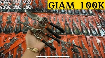 HÀNG MỚI.GIẢM GIÁ TỚI 100k ĐÔI KÉO THÉP ĐÚC TRẮNG JAPAN,BỘ KÉO CẮT TỈA CÂY LƯỚI KÉO CHẾ ĐỘ TỰ MÀI.