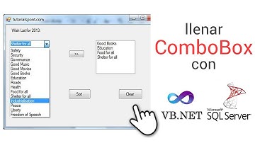 Cómo rellenar ComboBox en Visual Basic con una base de datos SQL