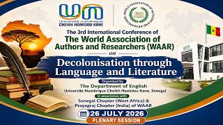 The 3rd International Conference of WAAR: Plenary Session, 26 July 2026