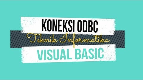 MySQL ODBC (Visual Basic 2010)