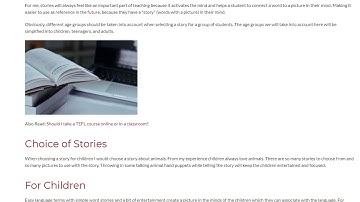 Top Tips For Teaching English Through Stories | ITTT TEFL BLOG