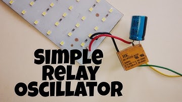Simple Relay Oscillator | warning flash | using relay and capacitor.