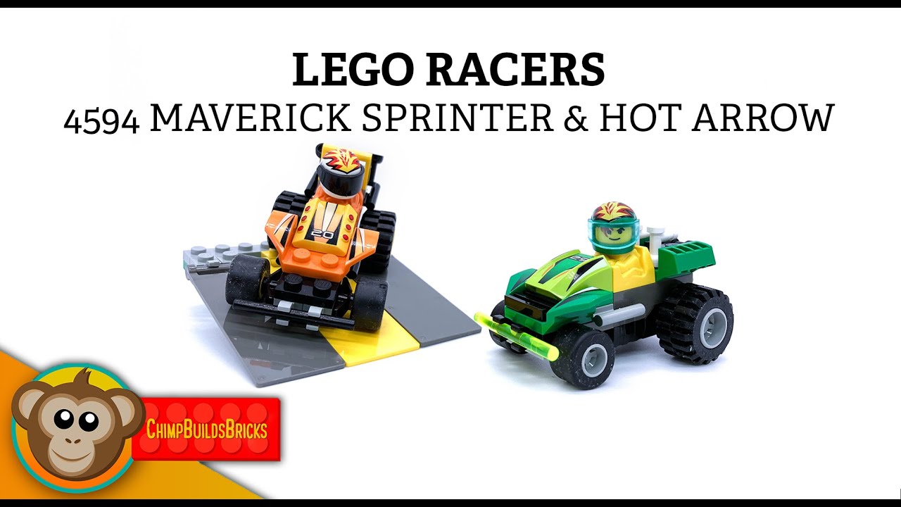 Lego Racers Rally Sprinter Lego Racers - 4594 Maverick Sprinter & Hot Arrow Speedbuild - YouTube