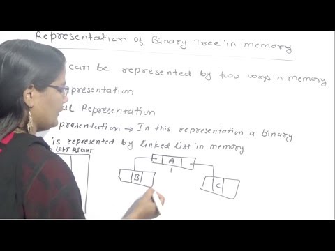 Binary Tree Representation in Memory in Data Structure Lec-37| Hindi ...
