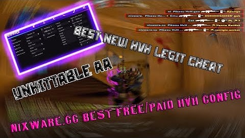 Nixware.cc best free and paid hvh config (unhittable aa)