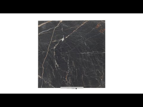 Matt black marble with golden and white veins video