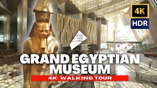 🇪🇬 FULL Tour of Grand Egyptian Museum with Immersive Captions | 4K Ultra HDR Quality