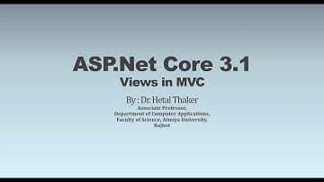 ASP Net Core 3.1 - Views in MVC In Gujarati