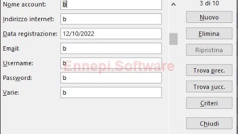 Creiamo un database con Excel provvisto dei tasti di gestione
