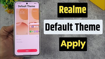 how to set default theme in realme | restore default theme in realme