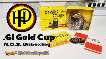 HP .61 Gold Cup - Vintage Hirtenberger RC Glow Engine Unboxing