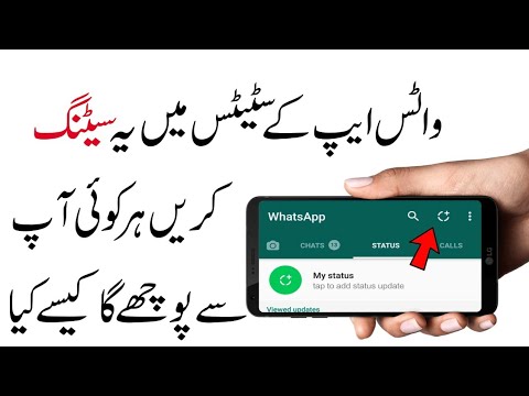 وٹس ایپ کے سٹیٹس میں یہ سیٹنگ کریں ہر کوئی آ پ سے پوچھے گا کیسے کیا    
