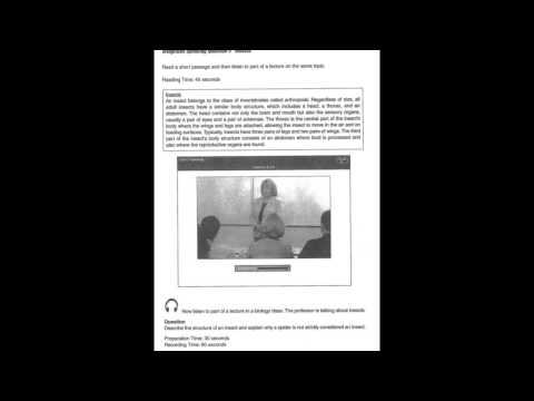 B Toefl Speaking Test 6 Everything Included with Answers