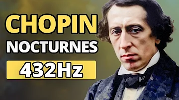 Chopin - The Best Nocturnes & Animated AI Art | 432 Hz | Study, Sleep, Background