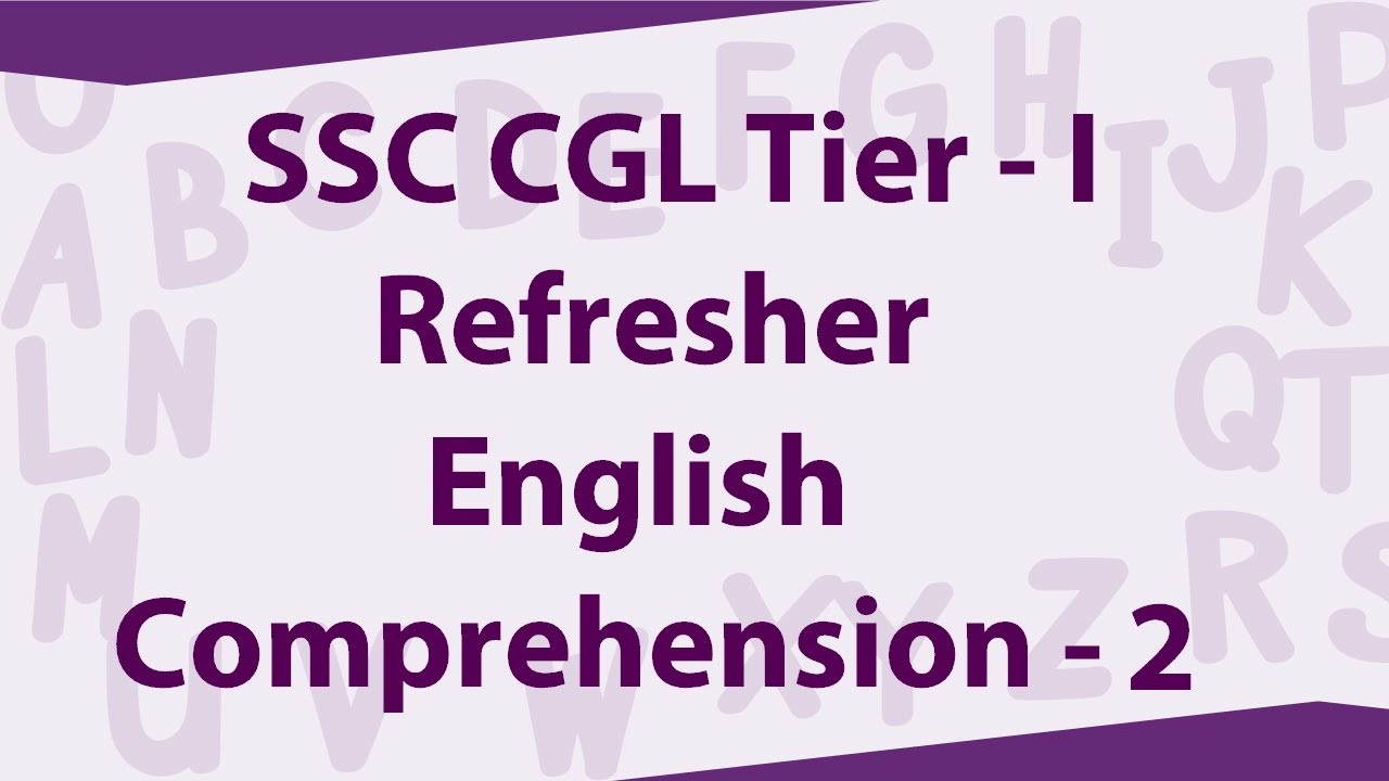 govt exams notifications SSC CGL Refresher 2018 | English Comprehension - 2 | TalentSprint