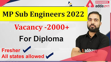 MP Sub Engineers Vacancy 2022 | MP Sub Engineer Notification 2022