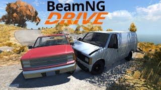 Прыжки в длину на иномарках|BeamNG drive