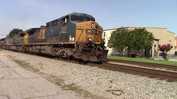 CSXT Q470-22 AH44CW/AH44CW/AH44CW/AC44CW/AC44CW Nice Horn Salutes with an RS3K Horn and they in Run8
