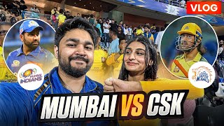 WE WENT FOR MUMBAI INDIANS VS CSK 💙⭐️ Saw vintage MS DHONI 😍 Crazy reactions | ft. @PAYALGAMING