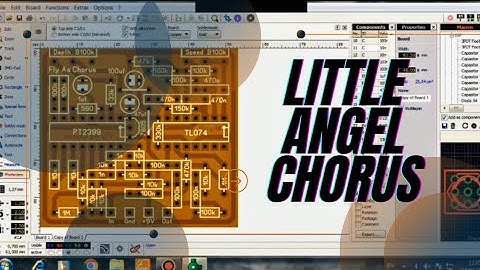 Making DIY Guitar Pedals PCB Layout | Little Angel Chorus | Another Version | Clone #guitarpedals