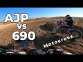 Ajp versus ktm 690 motocross