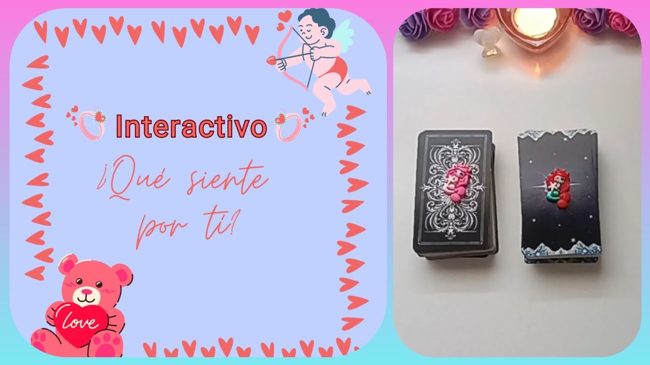 🥰🤯💘¿QUÉ SIENTE POR TÍ? Tarot interactivo de amor 🎴♥️ - YouTube