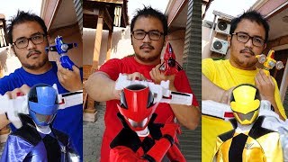 BANG RIDWAN BERUBAH JADI LUPINRANGER FULL TEAM LUPIN RED,BLUE,YELLOW!!! REVIEW DX LUPINRANGER