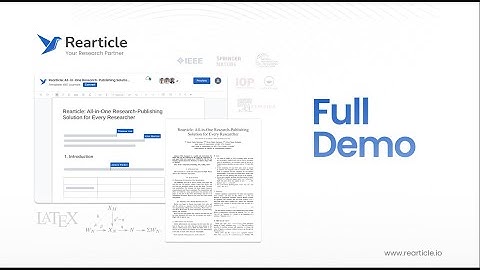 Rearticle Full Demo | Detailed Walkthrough | Visual LaTeX Editing & Auto-Formatting