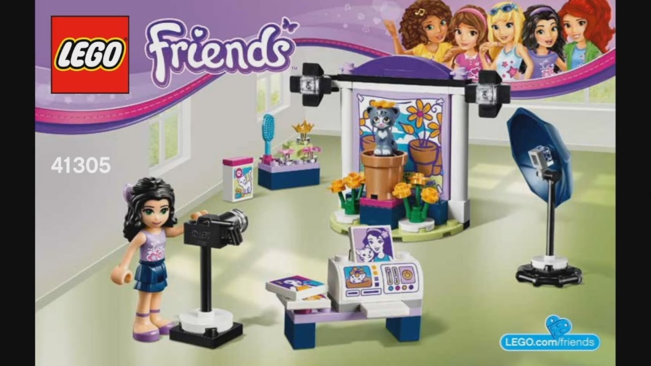 Lego Friends 41305 Emmas Photo Studio Instruction Timelapse Youtube