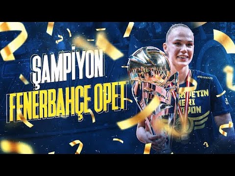 🏆 Şampiyonluk Kupası #SarıMelekler’in Ellerinde Yükseliyor! 💪 Şampiyon Fenerbahçe Opet! 💛💙