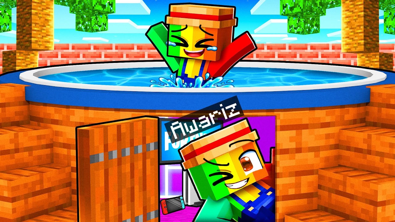 J'ai ESPIONNÉ mon FILS à Une POOL PARTY sur Minecraft !