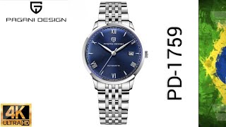 Análise relógio Pagani Design PD-1759  versão azul